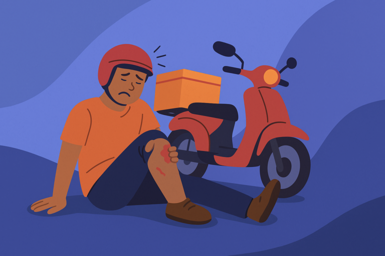 Motoboy acidentado: saiba seus direitos e benefícios