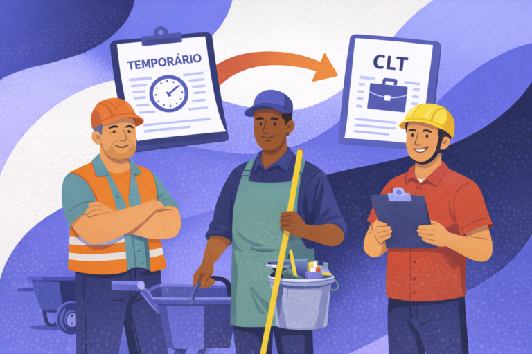 Contrato temporário renovado: quando vira vínculo CLT?