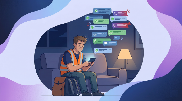 Mensagens de WhatsApp fora do horário: conta como hora extra?